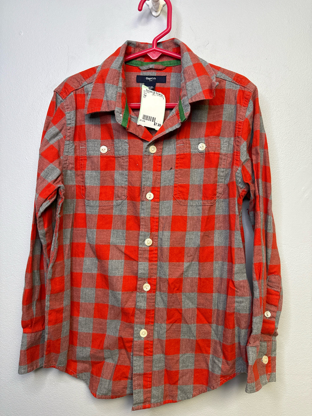 6/7 Gap plaid boys  Shirt