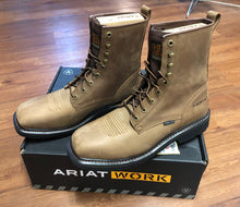 Load image into Gallery viewer, Ariat 8.5 Mens 8&quot; steel toe boots  shoes