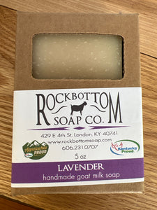 Rock bottom lavener goat milik soap