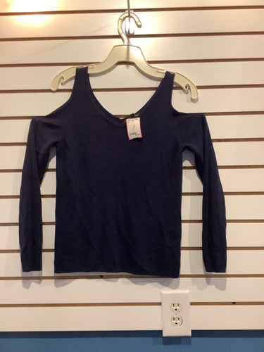 Womans blue cold shoulder swater- XS-Banana Republic