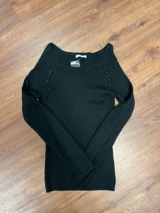 womans nyc Size S Shirt w/  lace up detail