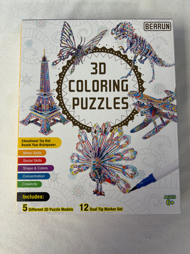 3D Coloring Puzzles