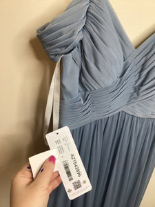 Azazie Bridesmaid Dress size A6 Color Dusty Blue