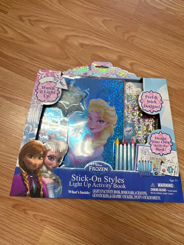 Disney Frozen Stick-On Styles Light Up Activity Book