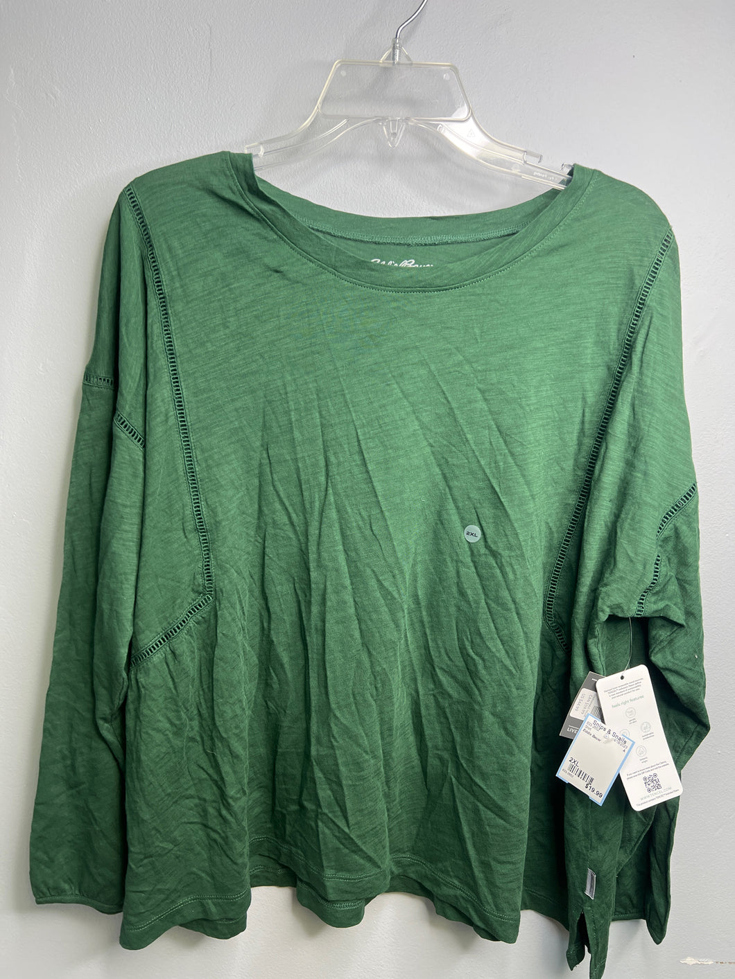 BNWT Womens Size 2XL Eddie Bauer Green Shirt