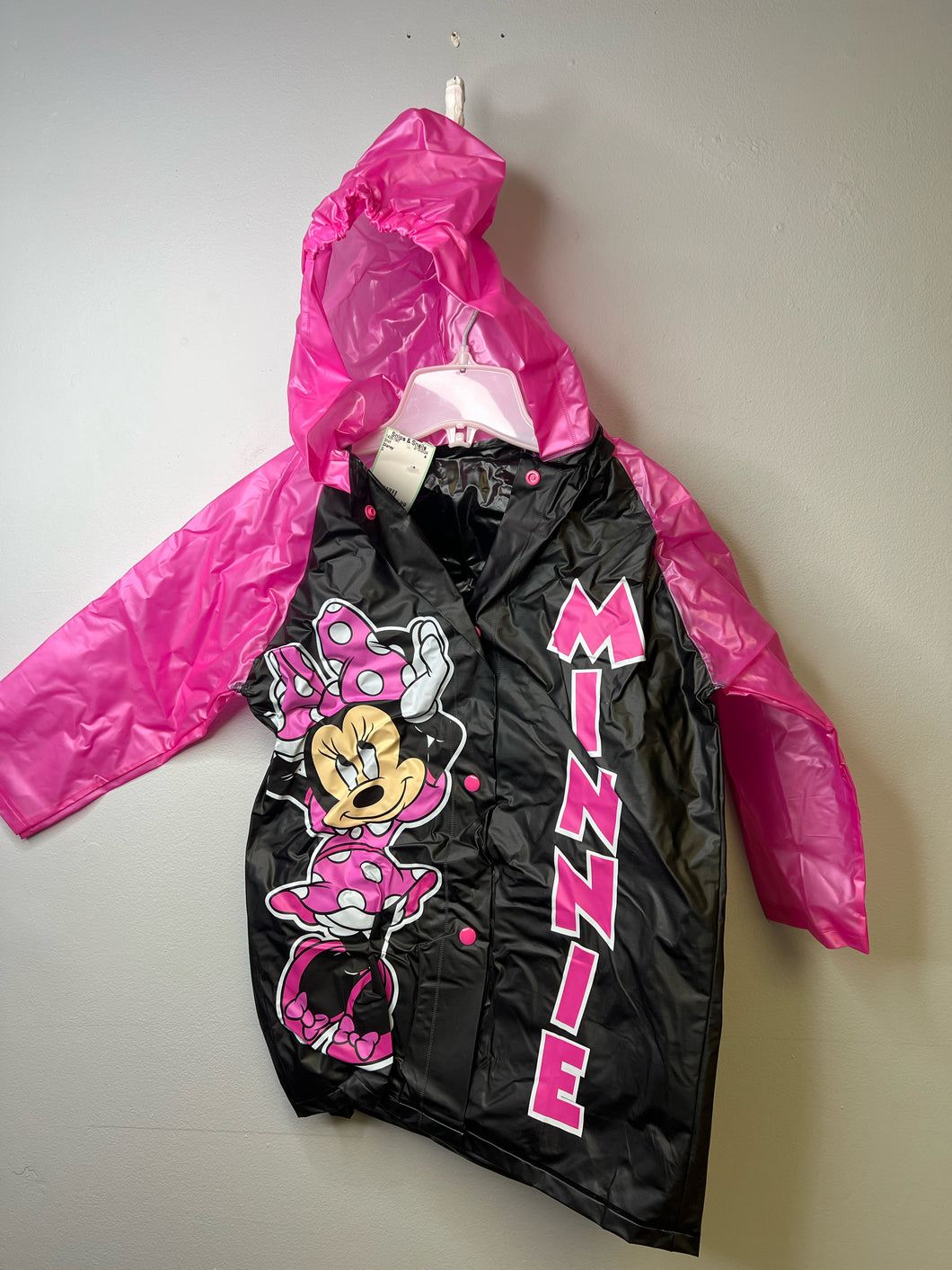 Girls S Disney Minnie Rain Jacket