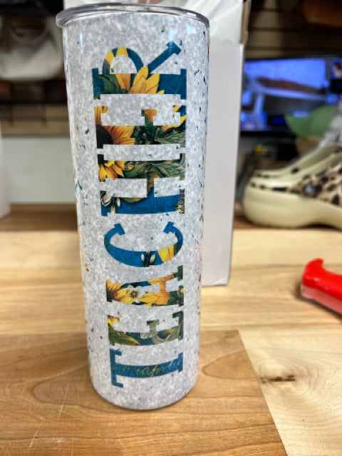 Sunflower Teacher Tumbler