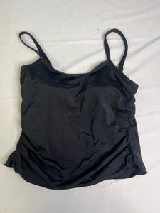 Womens Size 14 llbean Black Swim top