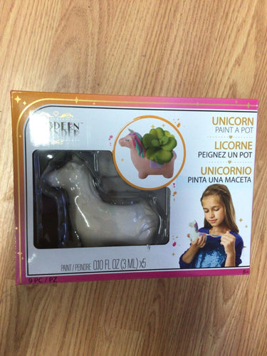 Unicorn paint a pot