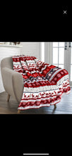 Load image into Gallery viewer, Christmas plush fleece throw 50x60