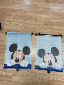 2 pack Mickey Pull Down Windown Shades