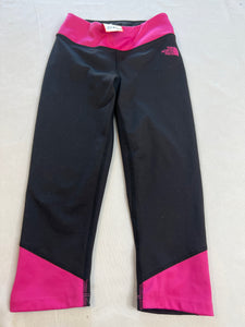 XS North Face pink/black  capris
