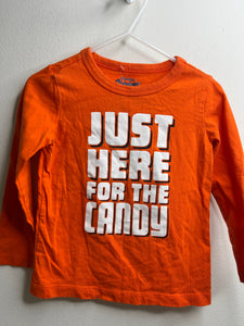 Boys size 18 month OshKosh just here for the candy Shirt