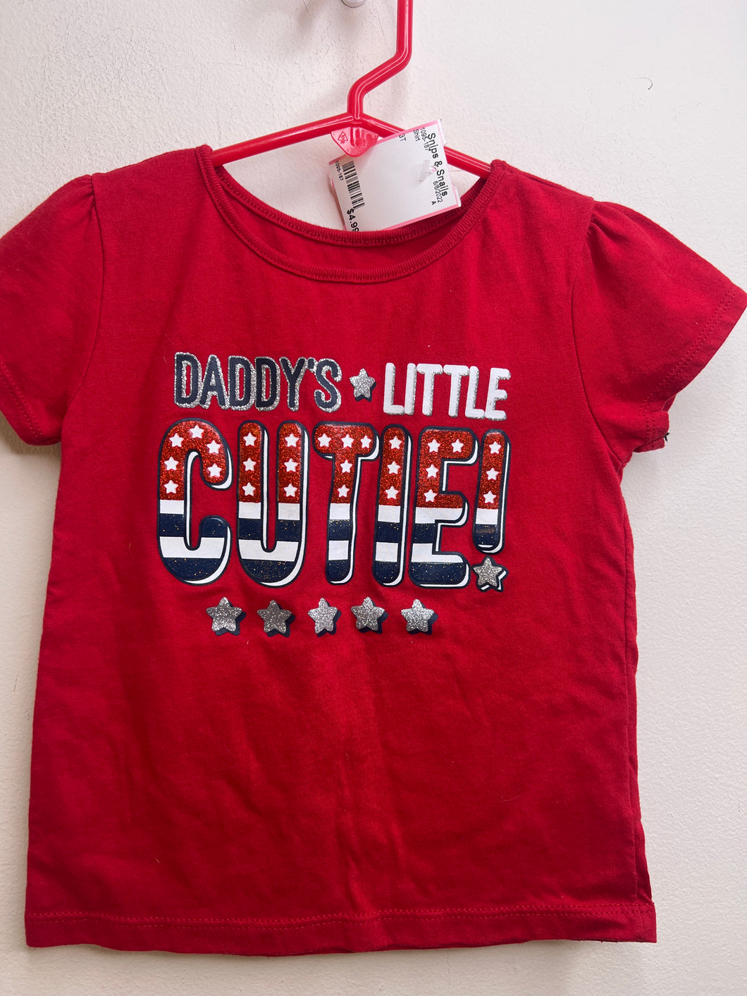 Girls Size 3T Red Patriotic 
