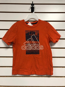 boys 4 Adidas Shirt (orange)