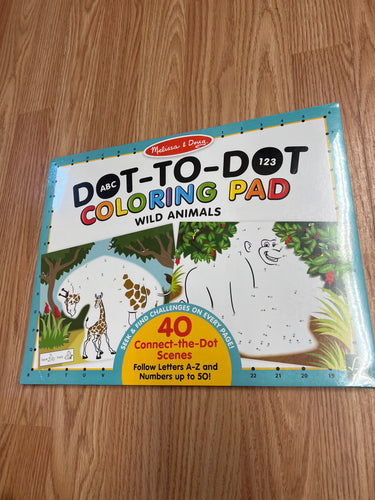 M&D Dot to Dot Coloring Pad