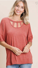 Load image into Gallery viewer, Size M Short sleeve knit top-Boutique