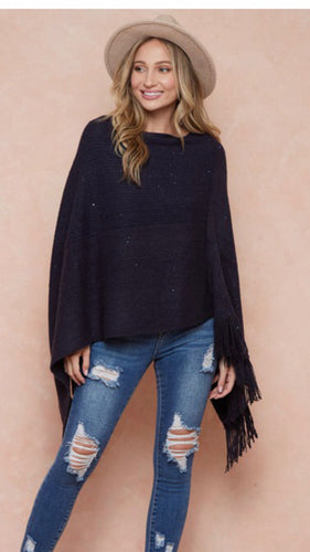 bnwt boutique one size sweater poncho