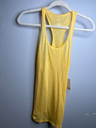 BNWT Womens Size XS SO yellow tank