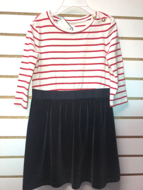 girls 6/7 striped velvet  Gap Dress