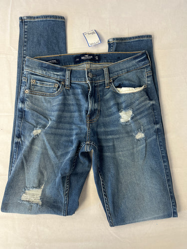 Size 29x30 stacked skinny hollister jeans