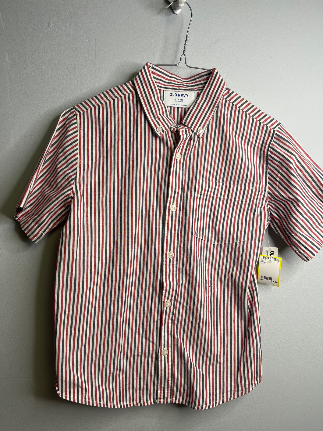 BNWT Boys size 10/12 old navy button Up  Shirt