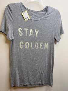 womens AE Size XS tee  Shirt/ stay golden