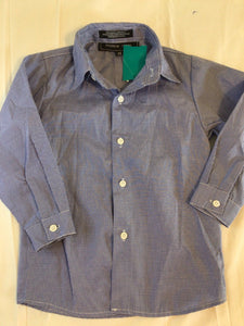 Boys size 2T Andrew Fezza Blue Button Up Shirt