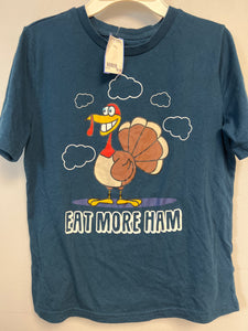 Boys 14/16 Turkey "Eat More Ham" Shirt