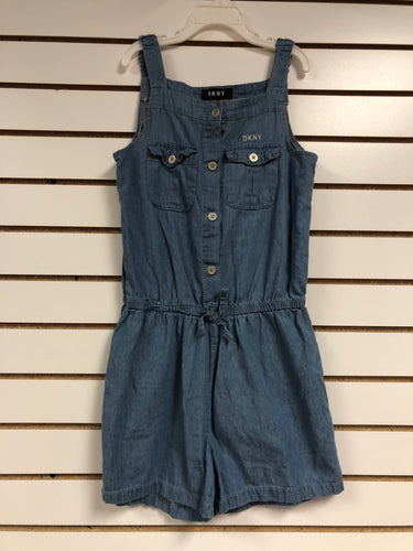 girls 12 dkny  denim romper Shorts