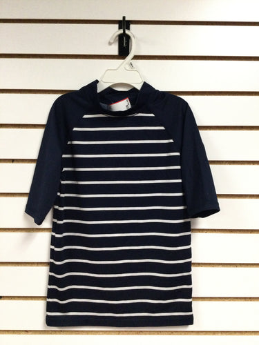 boys 7/8 TCP stripe  swim shirt