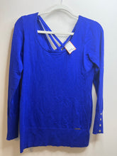 Load image into Gallery viewer, Womens Size M michael kors Royal Blue Tunic Shirt